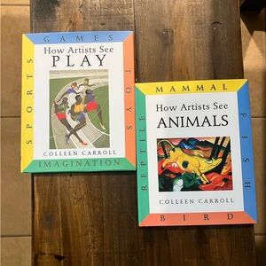 How Artists See Animals & How Artists See Play Like New Hardcovers For Children